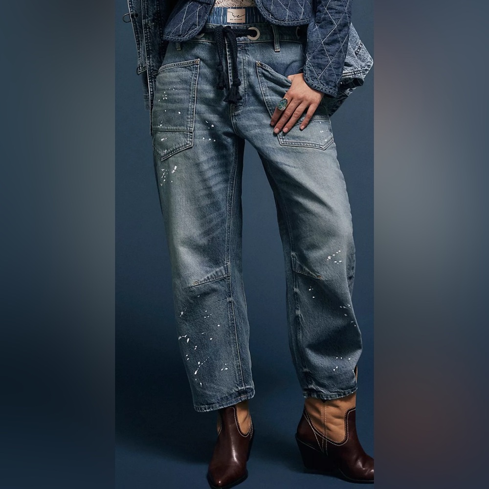 Free People Barrel Jeans